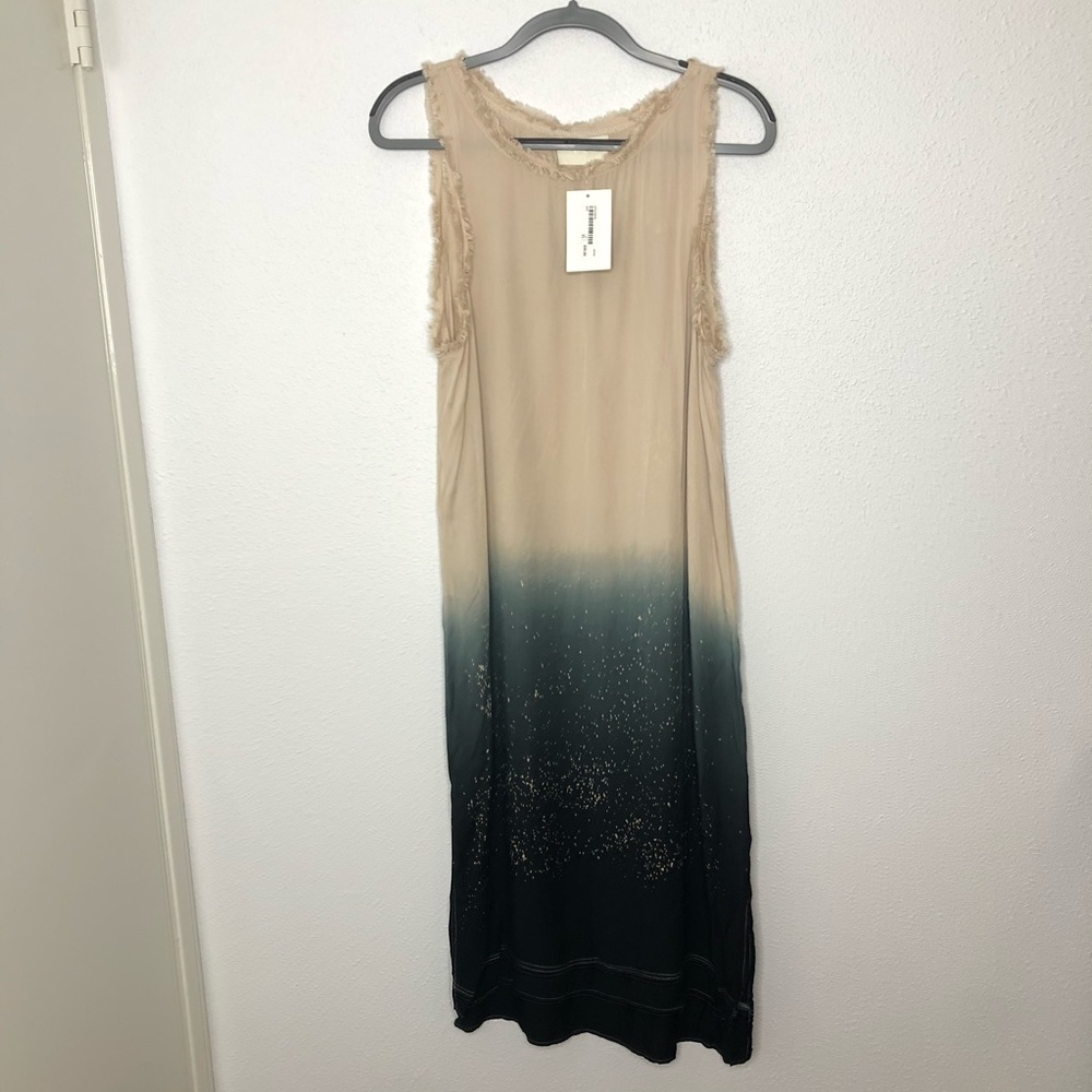 Storia Dip-Dyed Ombré Two Toned Sleeveless Lightweight Dress size M